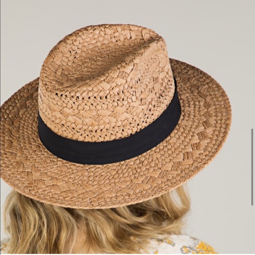 Woven Straw Fedora Panama Hat - Picture 5 of 6